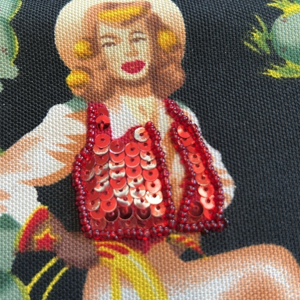 WESTERN RETRO COWGIRL ROCKABILLY PIN UP BLACK WITH WESTERN THEME WALLET - Picture 3 of 13